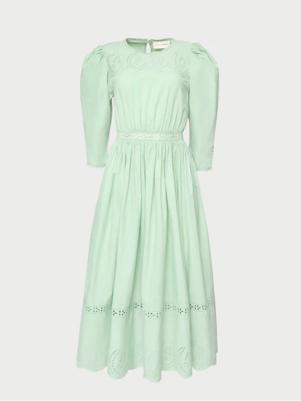 Loeffler Randall Mint Green Eyelet Dress NWT